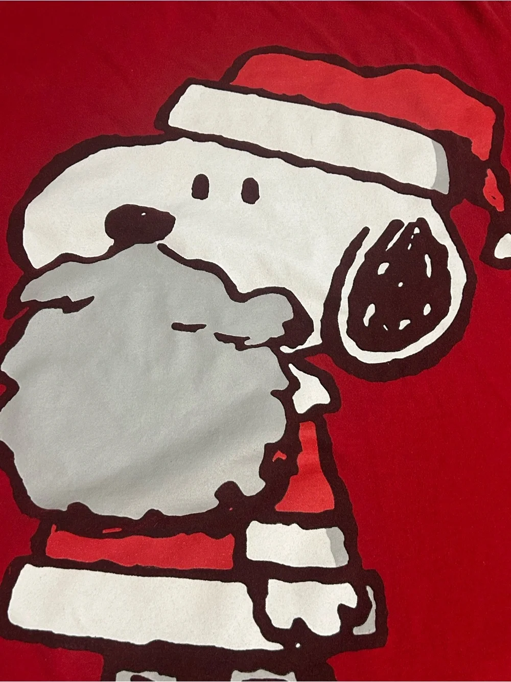Peanuts Red Snoopy Santa Short Sleeve Tee